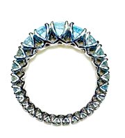 Ring Sommer Woman Classici in White Gold Acquamarina 3.40 Ct ETRNITY SCALARE ACQ CT 3.40 - ETRNITY SCALARE ACQ CT 3.40